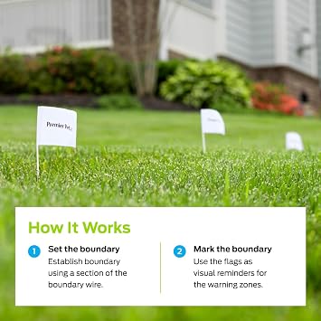 Premier Pet Wire and Flag Expansion Set - Expands In-Ground Electric Dog Fence Boundary, Includes 500 Feet of Wire, 50 Boundary Flags, Splice Capsules, and Connectors