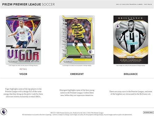 Miniatura 3 de 2021-22 Panini Prizm Premier League EPL Factory Sealed Hobby Soccer Pack