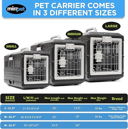 Miniatura 15 de Transportador de mascotas y jaula de 26 pulgadas de EE. UU., diseño plegable de alta calidad para gatos y perros medianos, perrera portátil para uso