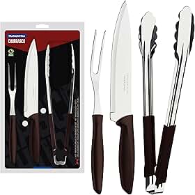 Tramontina Kit churrasco Inox 3 peças Plenus