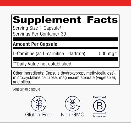 Miniatura 2 de Metagenics L-Carnitina - Suplemento de aminoácidos para apoyar el metabolismo de las grasas* - 30 porciones