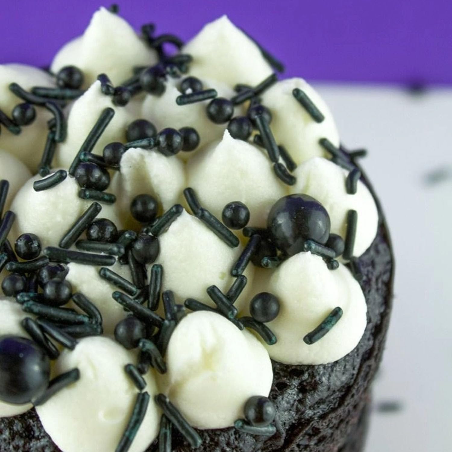 Jumbo Black Halloween Cake Topper Sprinkles - 25g Edible Cupcake Decorations Party Sprinkles Ideal For Halloween Themed Cakes And Bakes - View #6