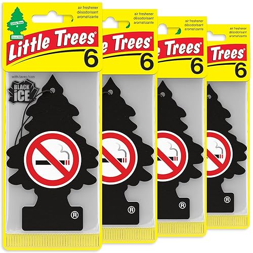 Miniatura 34 de LITTLE TREES Ambientador de aire para coche, árbol colgante que proporciona un aroma duradero para el automóvil y el hogar Cuero, 24 ambientadores
