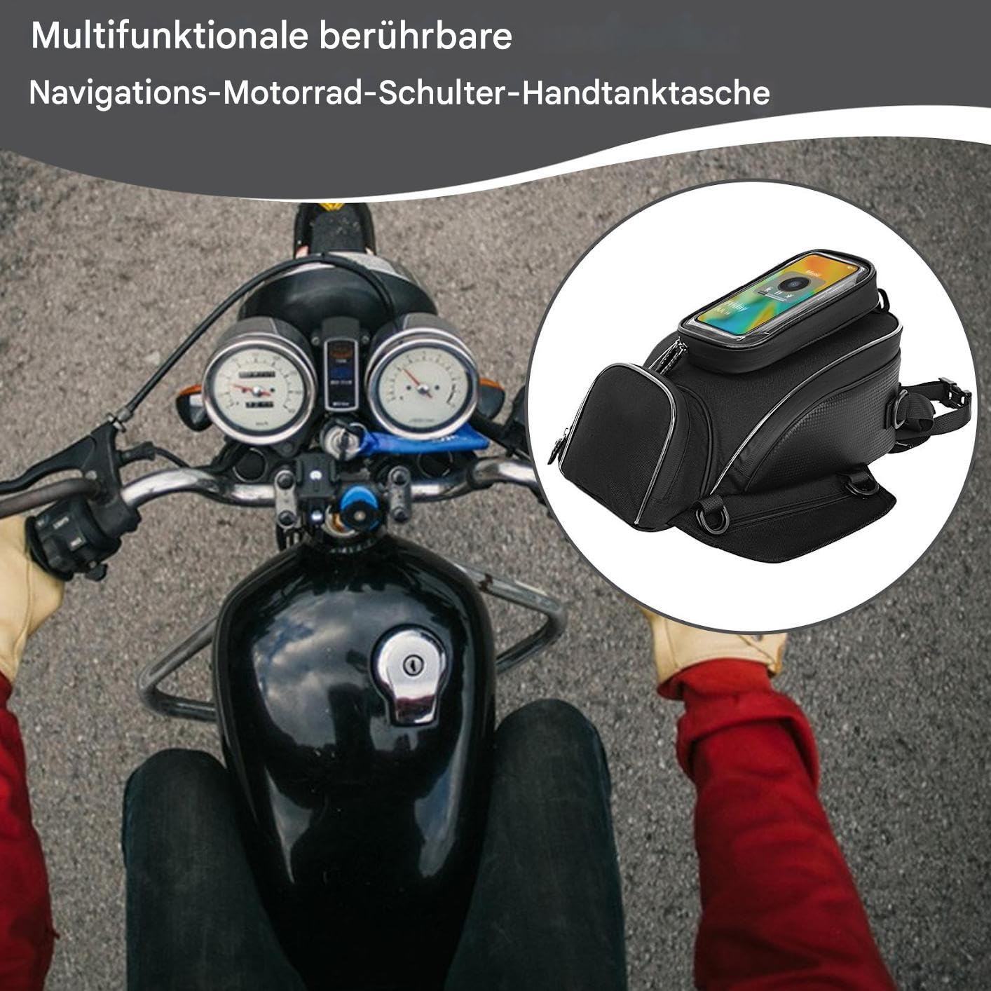 Sakwa Motocyklowa Magnetyczna Wodoodporna Sakwa Na Bak Motocyklowy