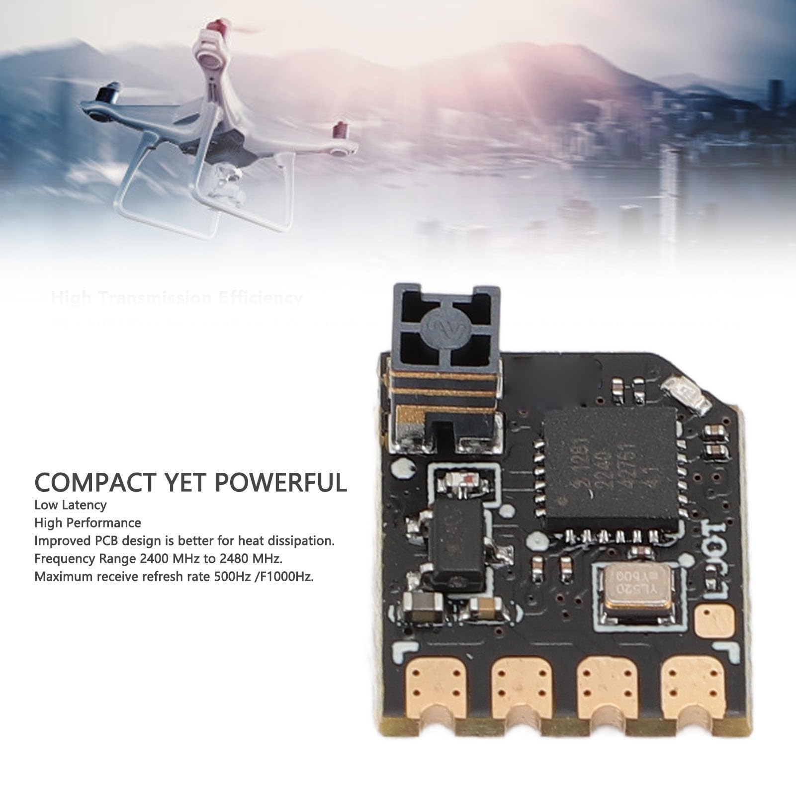 For RadioMaster RP ELRS FPV Receiver, 2.4Ghz ExpressLRS Nano Receiver Drone TX Module for RP TX2S TX16 TX12 MKII, for Whoops, FPV Racing Drones