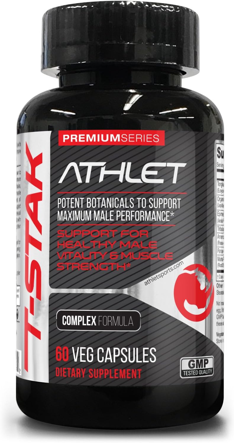 *Flash Sale* T-Stak Male Complex Formula 60 Vcaps - Exp 09-2020 - Natural Powerful Male Performance | Supports Muscle Growth | Stamina | Vitality | Promotes Energy | Endurance
