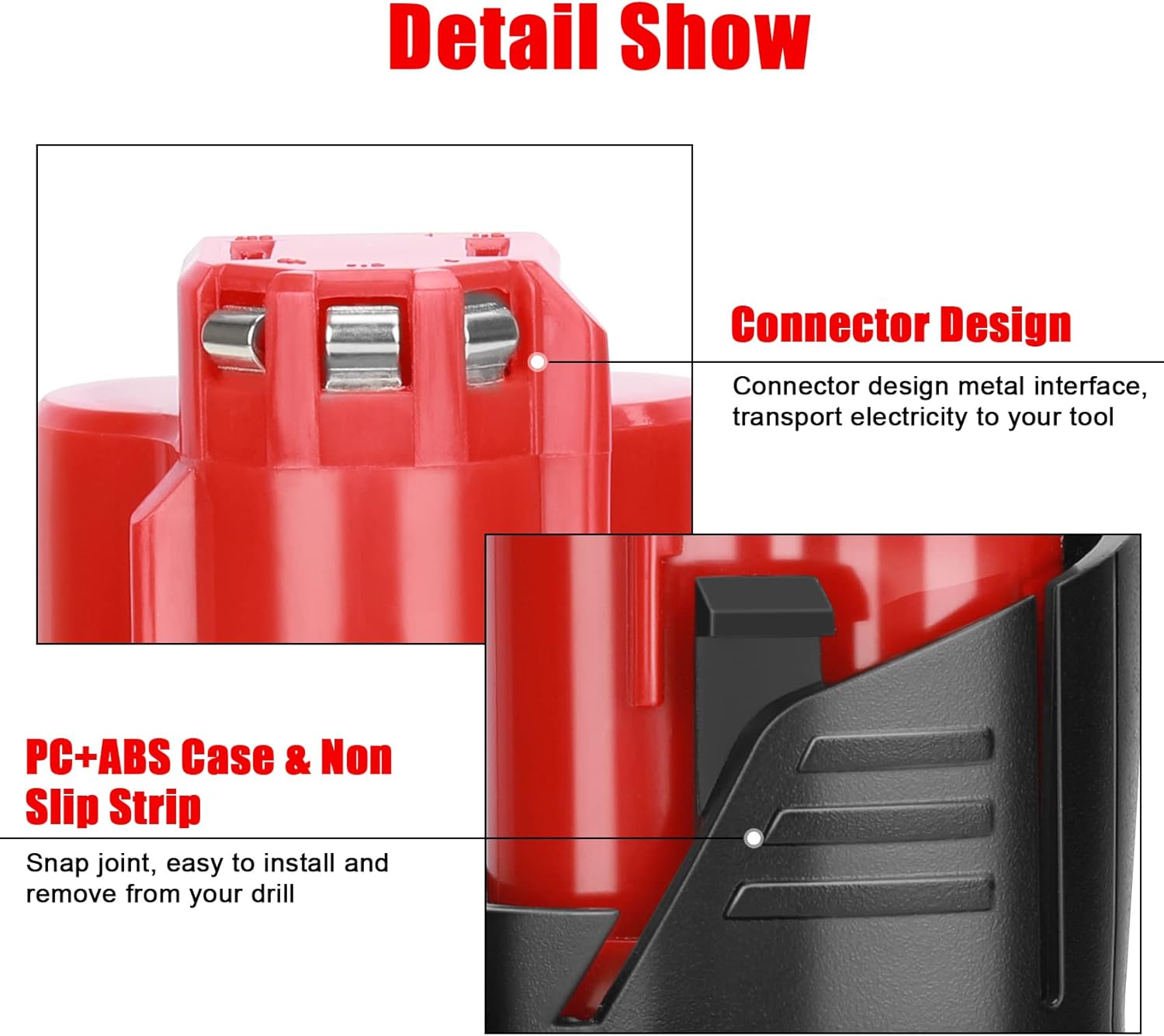 JYJZPB 2 Pack 9.5Ah Replacement for Milwaukee M12 Battery, Compatible for Milwaukee 12V M12 Battery 48-11-2401 48-11-2411 48-11-2420 48-11-2412 48-11-2402 12 Volt M12 Battery Cordless Power Tools