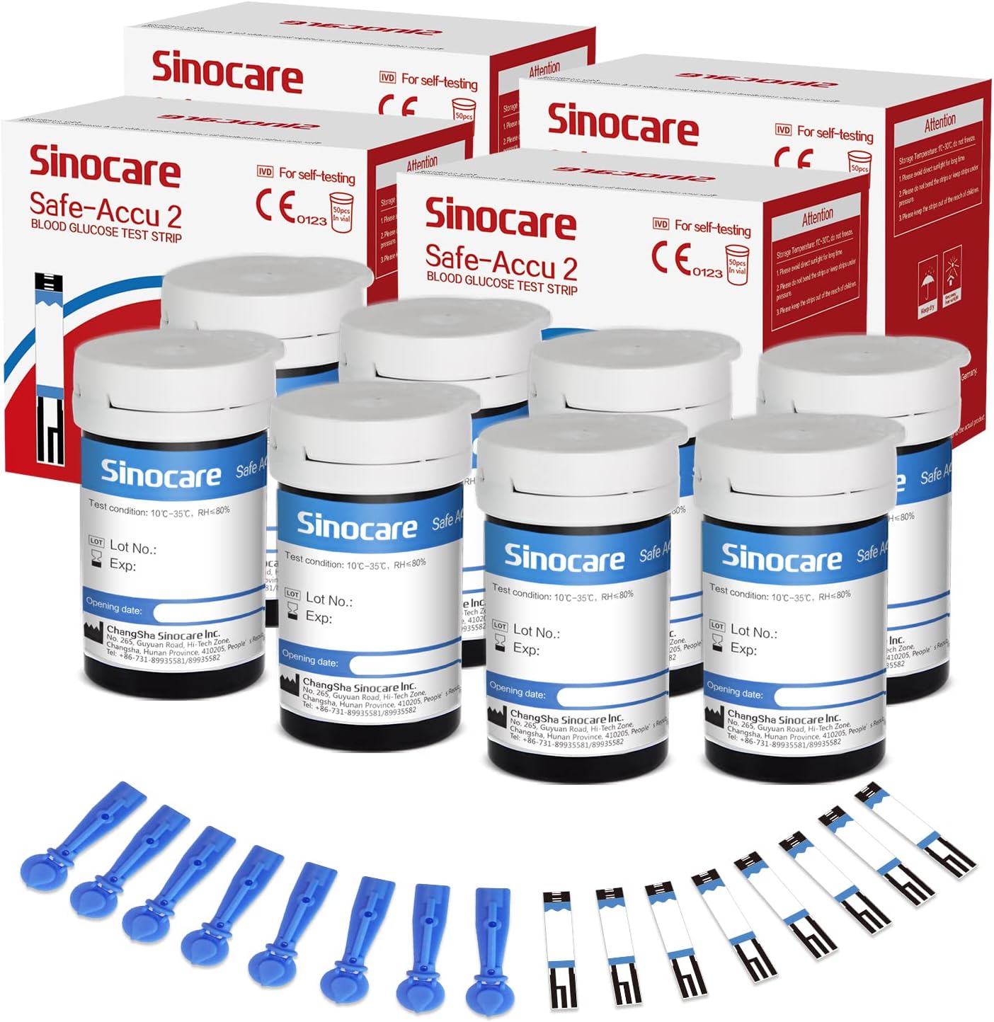 200pcs Safe Accu2 test strip