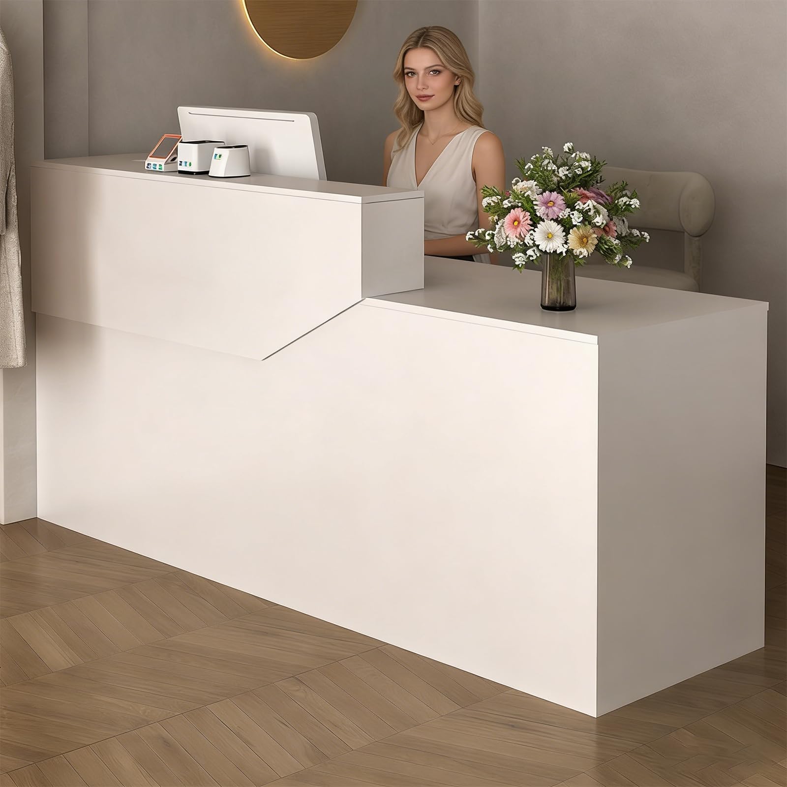 Modernwith Ders & Wooden Design per piccoli saloni Beau Negozi Negozi Uffici 140cm/55in