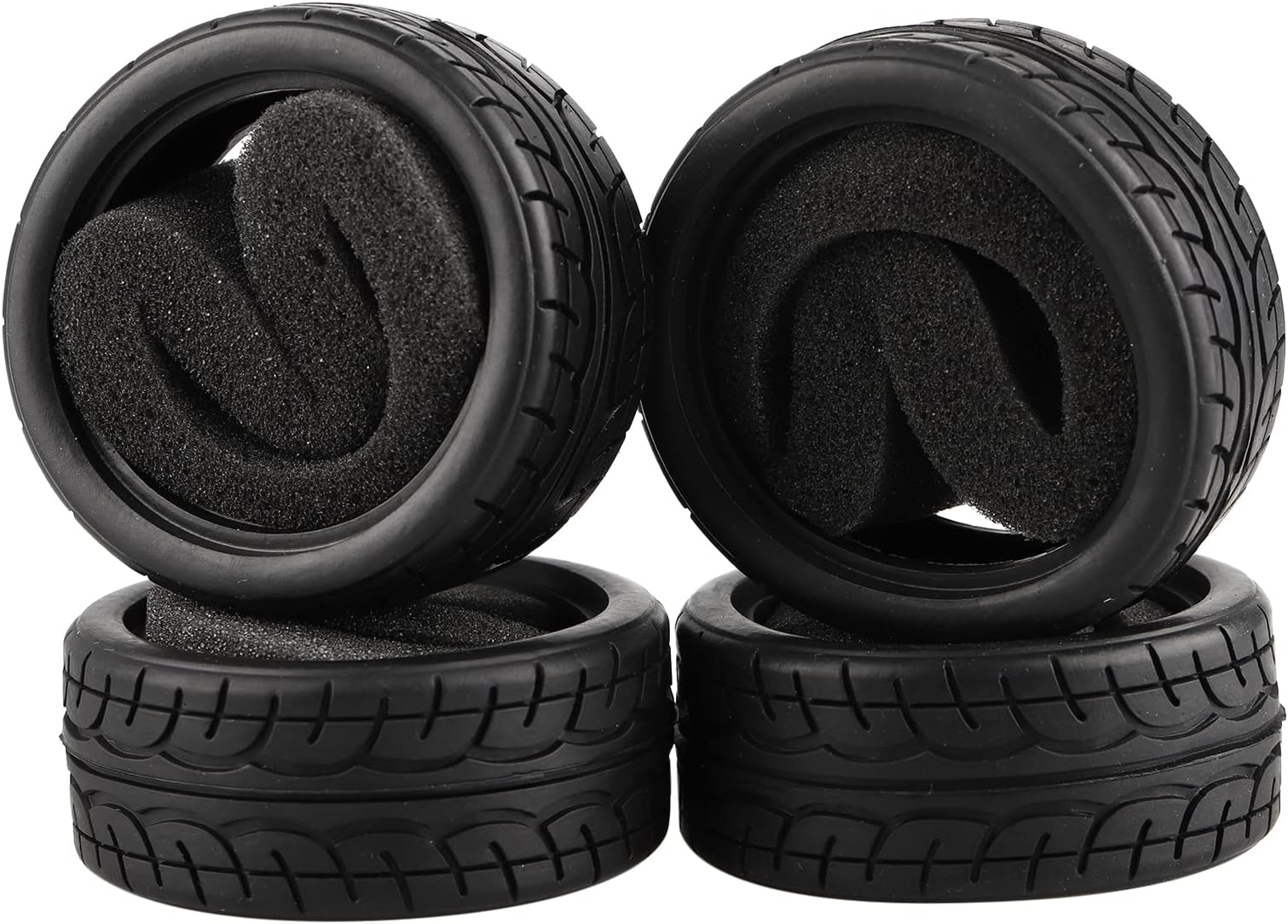 Soft Rubber Tires Tyre for RC 1:10 On Road Car Pack of 4