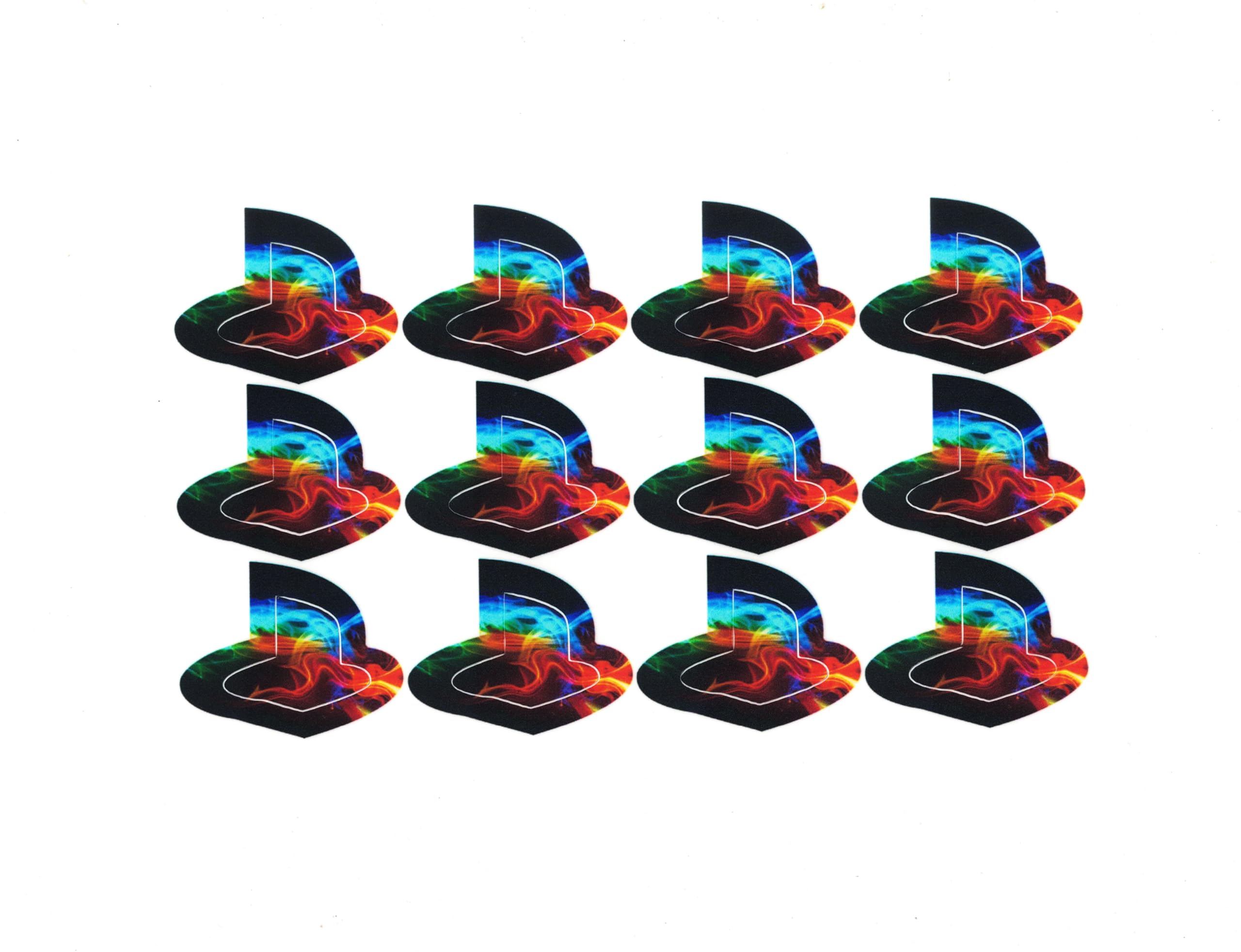 Jesra 12 Peices Vinyl Decal Logo Underlay Sticker for ps5 Slim Console and ps5 Pro Console (0010)