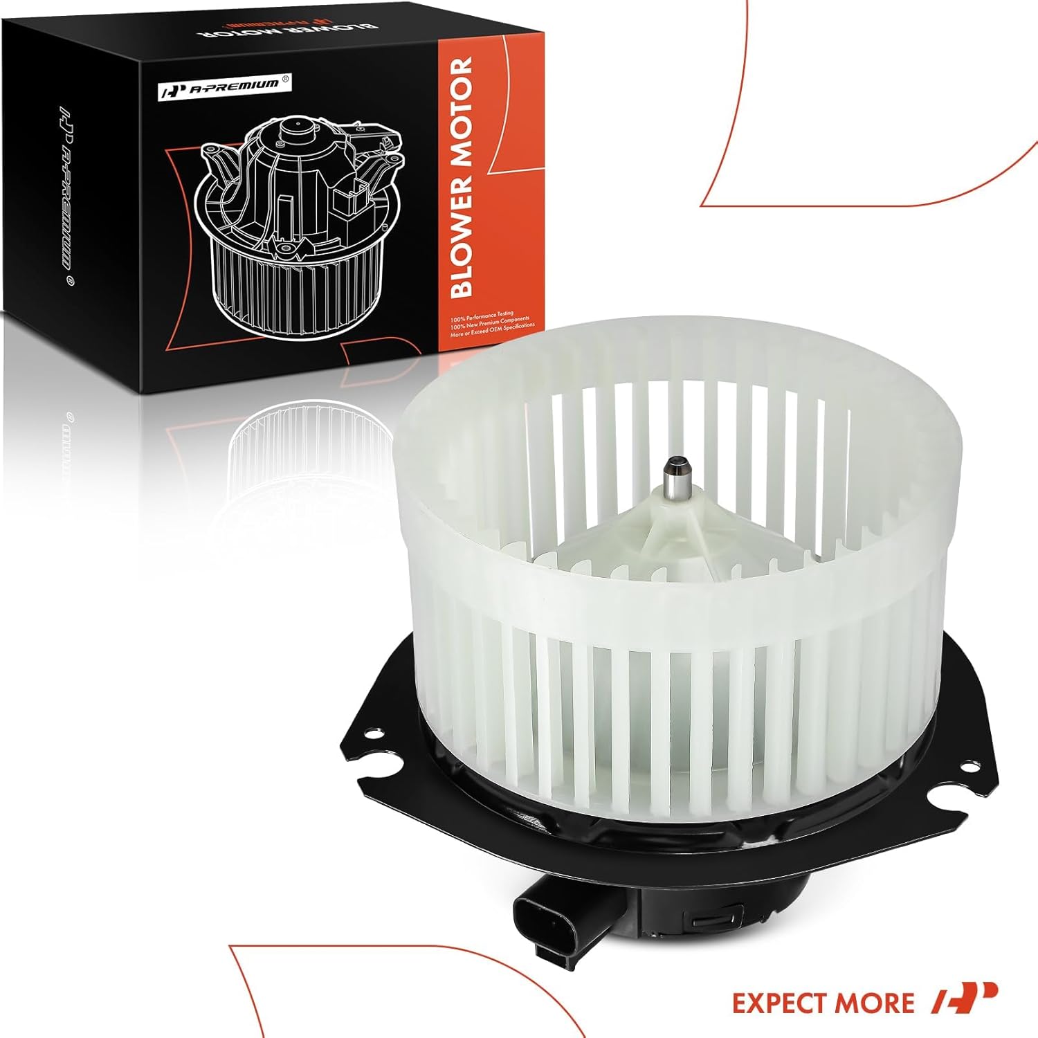 A-Premium Front HVAC Heater Blower Motor Compatible with Chevrolet & GMC Vehicles - Express 1500/2500/3500/4500, G30, C4500/C5500/C6500/C7500 Kodiak, Savana 1500/2500/3500/4500