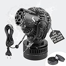 EXLECO Pompe de Brassage Wavemaker 4000L/H 6W 60~80cm Pompe de Circulation Pompe à Onde Pompe de Mouvemente 360 ° Rotative pour Aquariums à Vagues eau Douce et Salée avec Magnet Noir