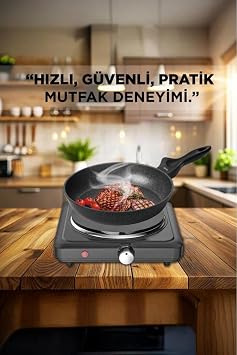 Elektrikli Ocak Termostatlı Ayarlanabilir Tekli Ocak TEH01