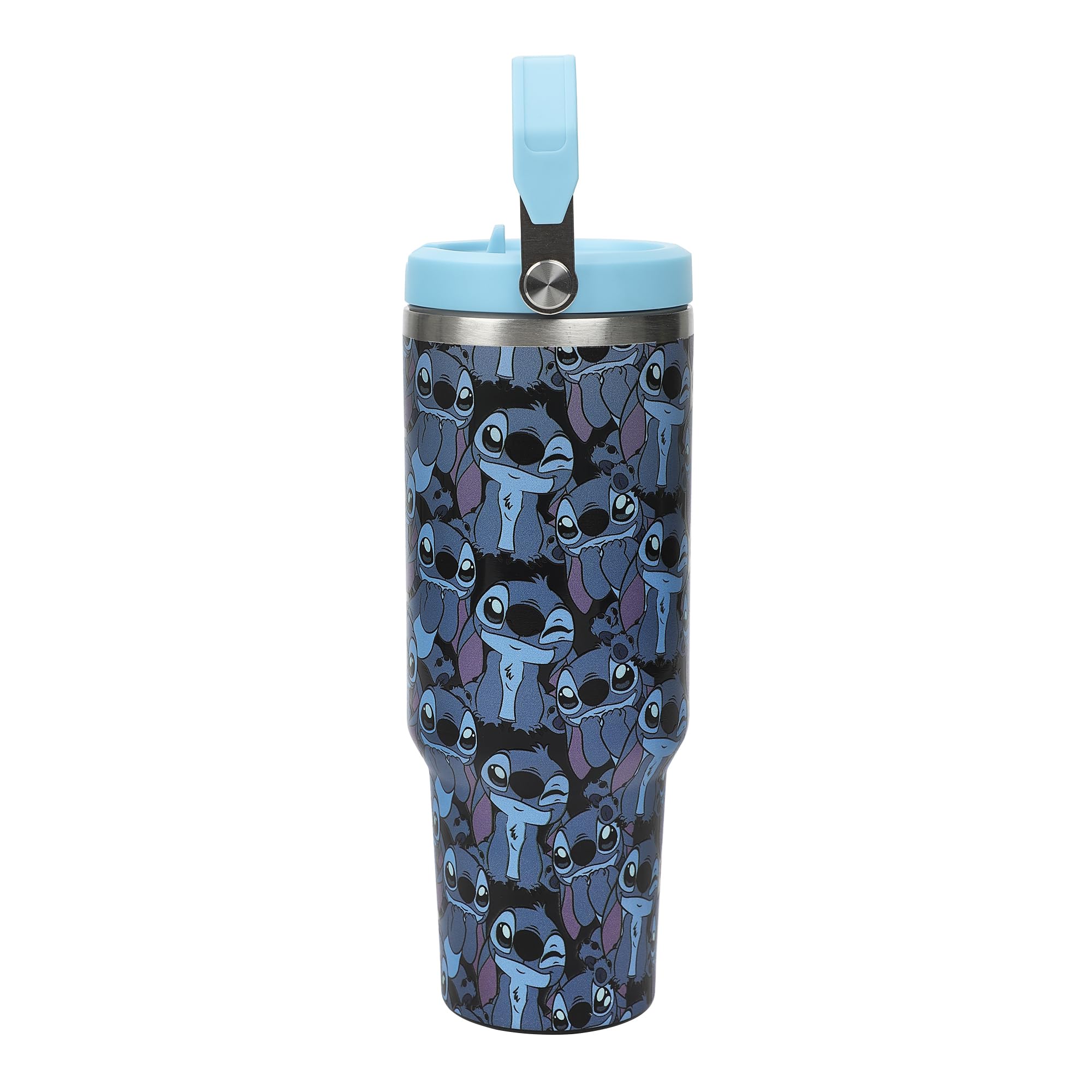 Amazon.com | Disney Stitch All-Over Print Blue 40 Oz Stainless
