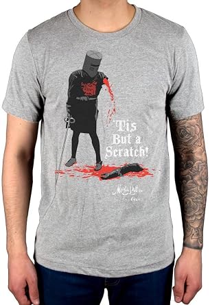 AWDIP Official Monty Python Tis is But A Scratch T-Shirt
