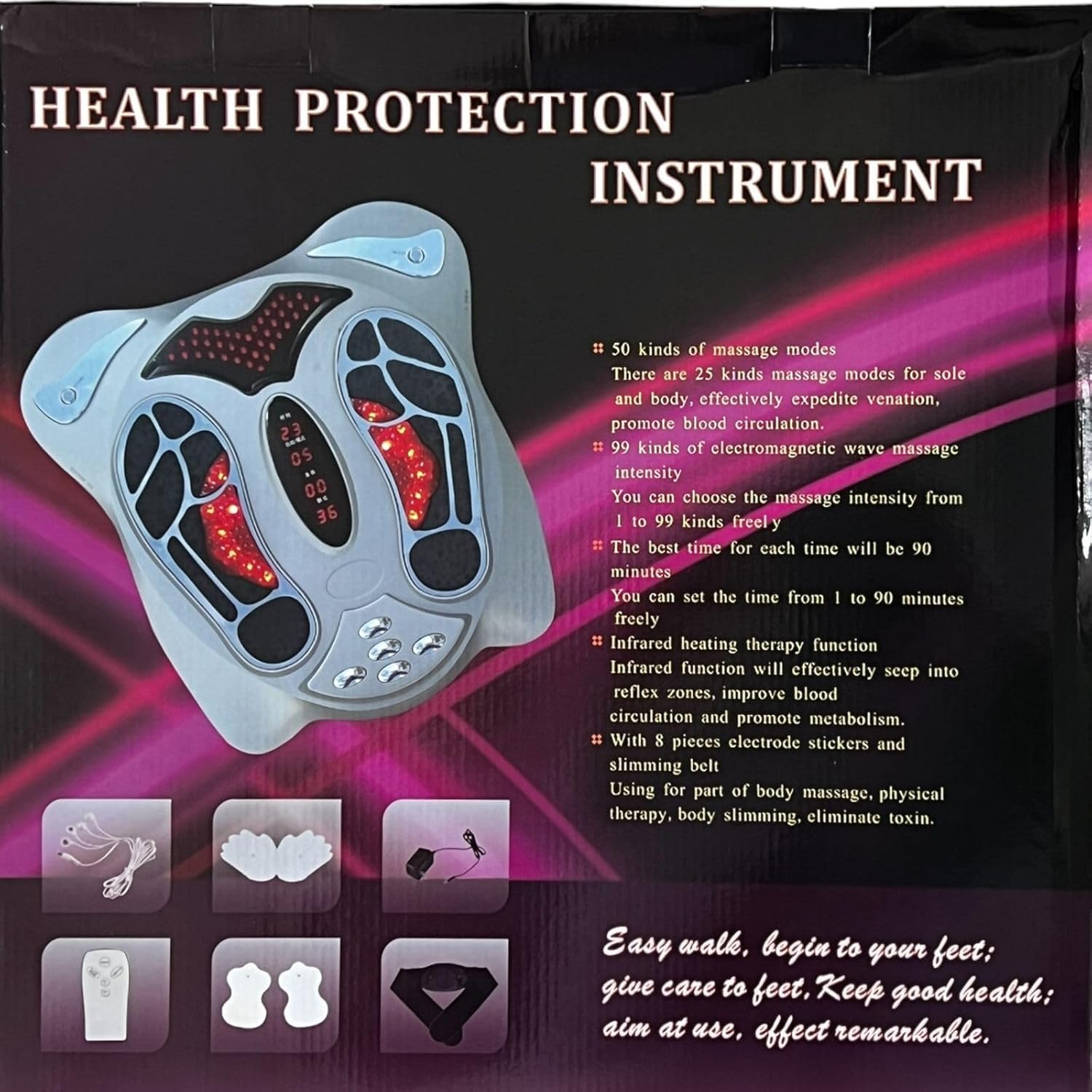 SANJIVANI IMPORTS Electric Foot Massager for Pain Relief, Acupressure Therapy for Blood Circulation, Leg Pain, Varicose Veins, Electromagnetic Wave Infrared Therapy, Back Pain, Knee Pain SANJIVANI IMPORTS Electric Foot Massager for Pain Relief, Acupressure Therapy for Blood Circulation, Leg Pain, Varicose Veins, Electromagnetic Wave Infrared Therapy, Back Pain, Knee Pain