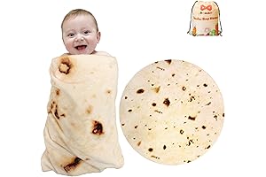 mermaker Burritos Tortilla Throw Blanket 2.0 for Baby