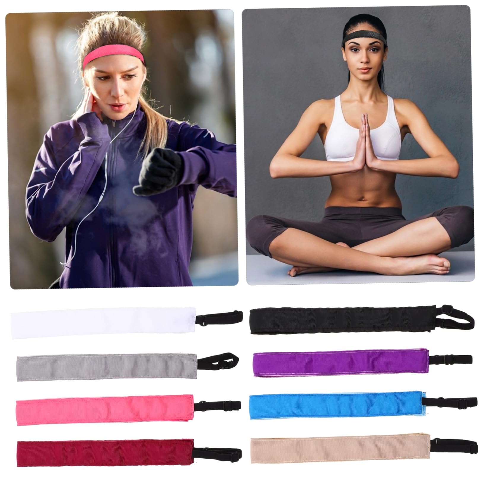 Toyvian Fasce Elastiche Antiscivolo Per Fasce Per Sport E Yoga Assorbimento Comfort E Traspirabilità Per Attività Indoor E Outdoor