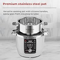 Vista 3 de Instant Pot PRO Max Wi-Fi Smart 10-in-1 Pressure Cooker, Steamer, Saute, Warmer, Rice Cooker, Yogurt Maker, Sous Vide, Baker, NutriBoost - Includes
