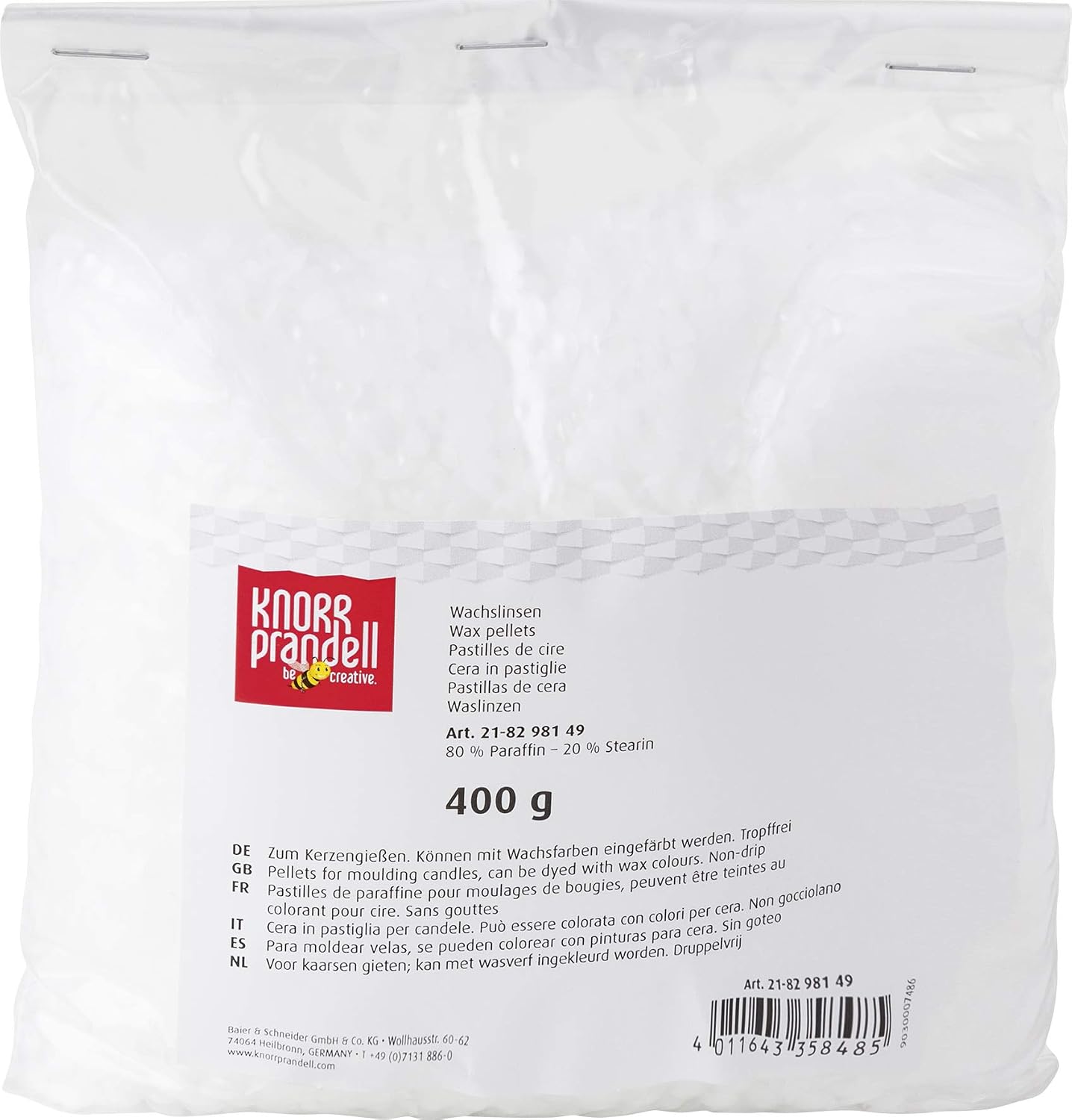 Knorr Prandell Wax pellets White 400g