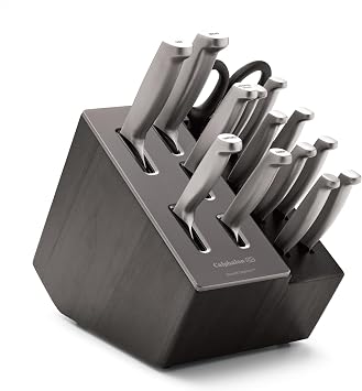 Premier by Calphalon 15-Piece Knife Set with SharpINTM EdgeTech, Stainless Steel Handles