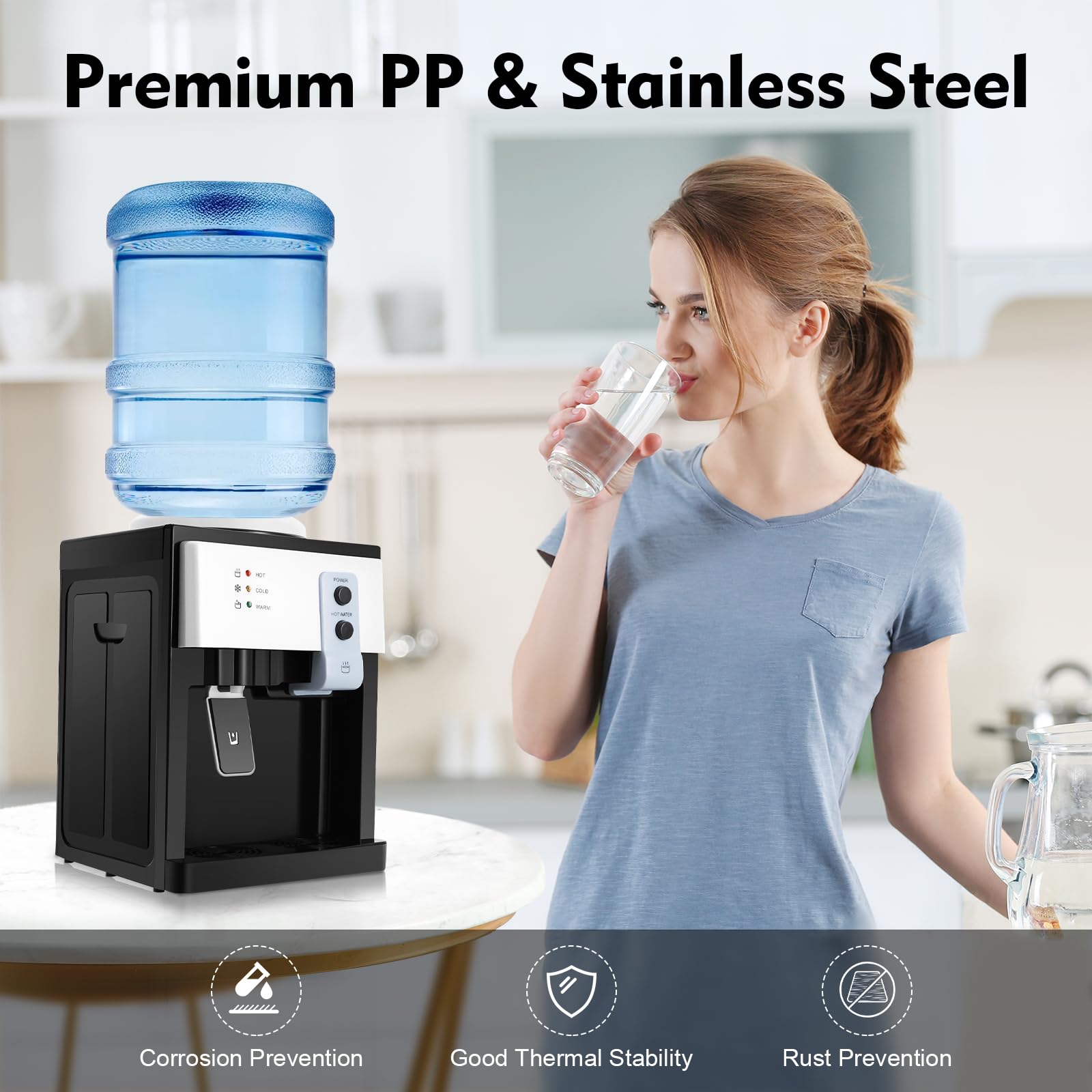 Elektrischer Wasserspender - Kühl & Heiß Für 4,5-18,9L Flaschen