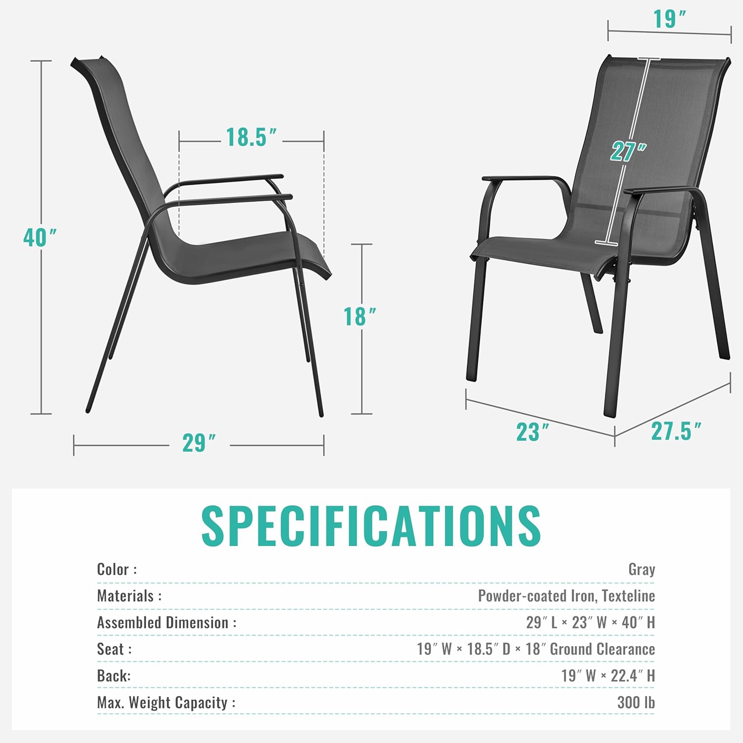 Elevate Your Outdoor Space: Review of Yaheetech Stackable Patio Dining Chairs