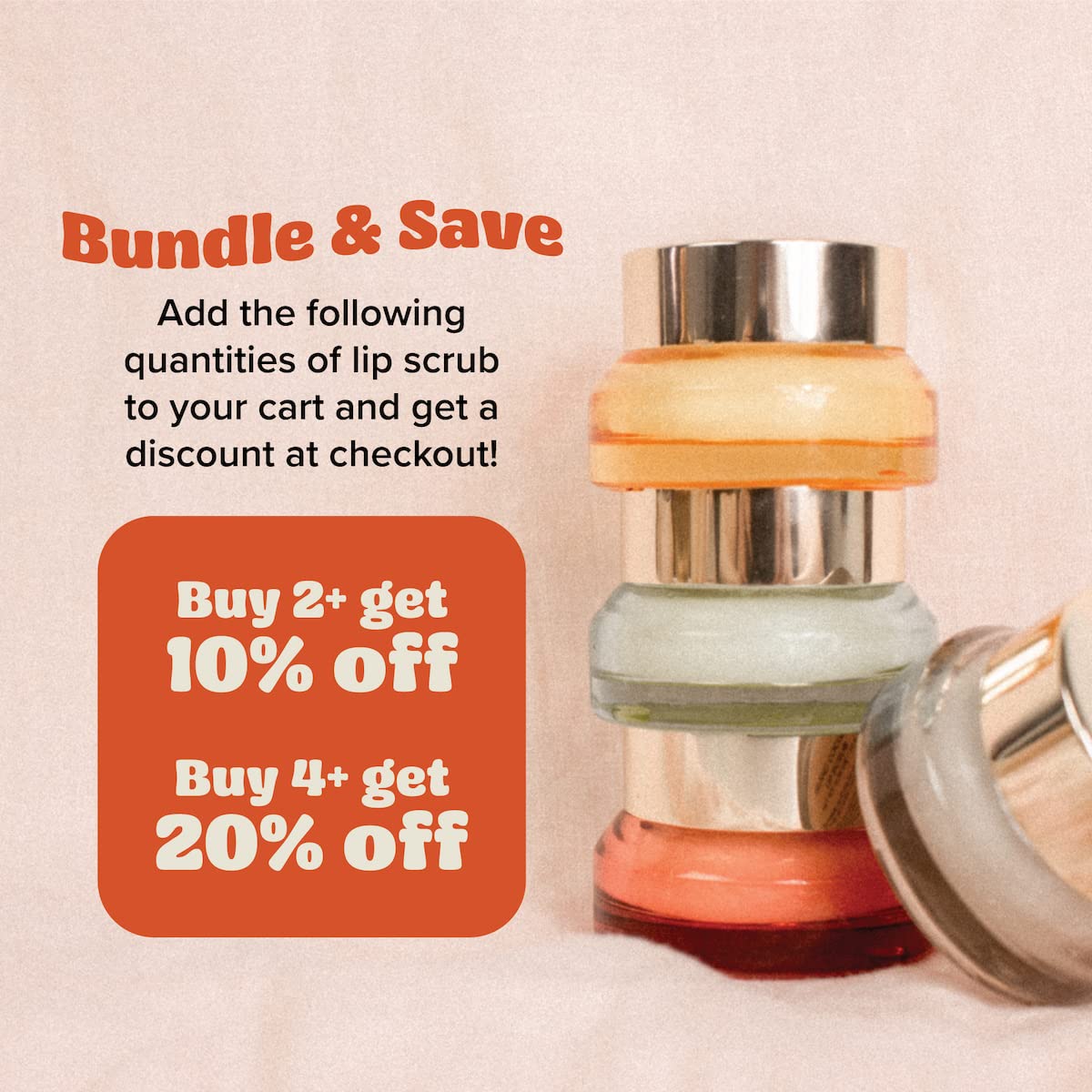 Poppy & Pout 100% Natural Lip Scrub, Exfoliating Lip Treatment, In Hand-filled Recyclable Glass Jars, Cruelty Free (Pomegranate Peach) : Beauty & Personal Care