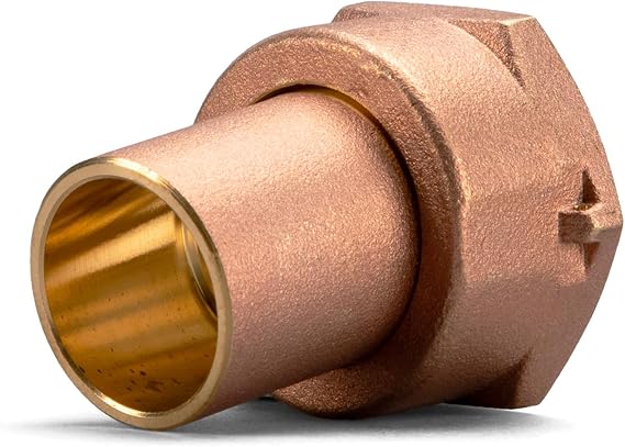 3/4 NPT Weld Meter Fitting with 1 NPS Nut