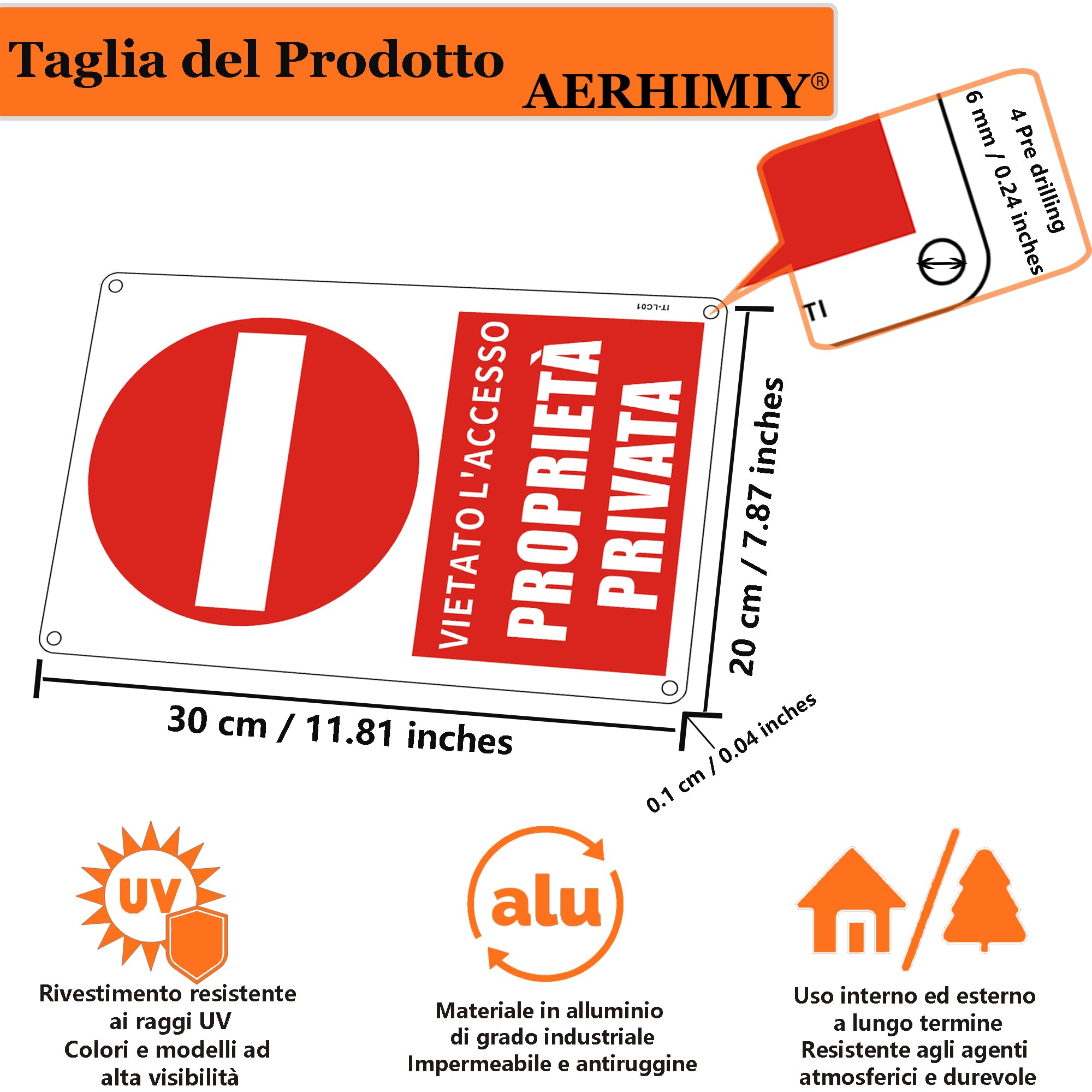 Proprietà privata Vietato l'accesso alle persone non autorizzate - B