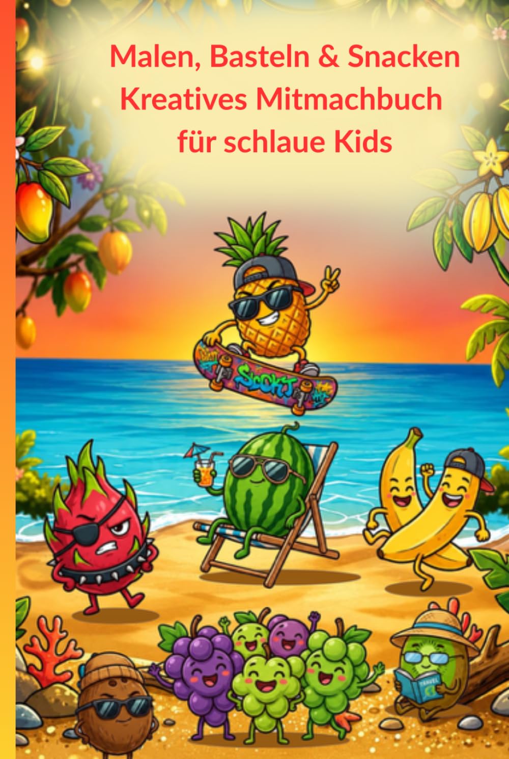 Fruchtiger Spaß - Malen, Basteln, Snacken und Spielen mit Obst: Spielerisch die Freude an Obst und Gemüse entdecken (German Edition)