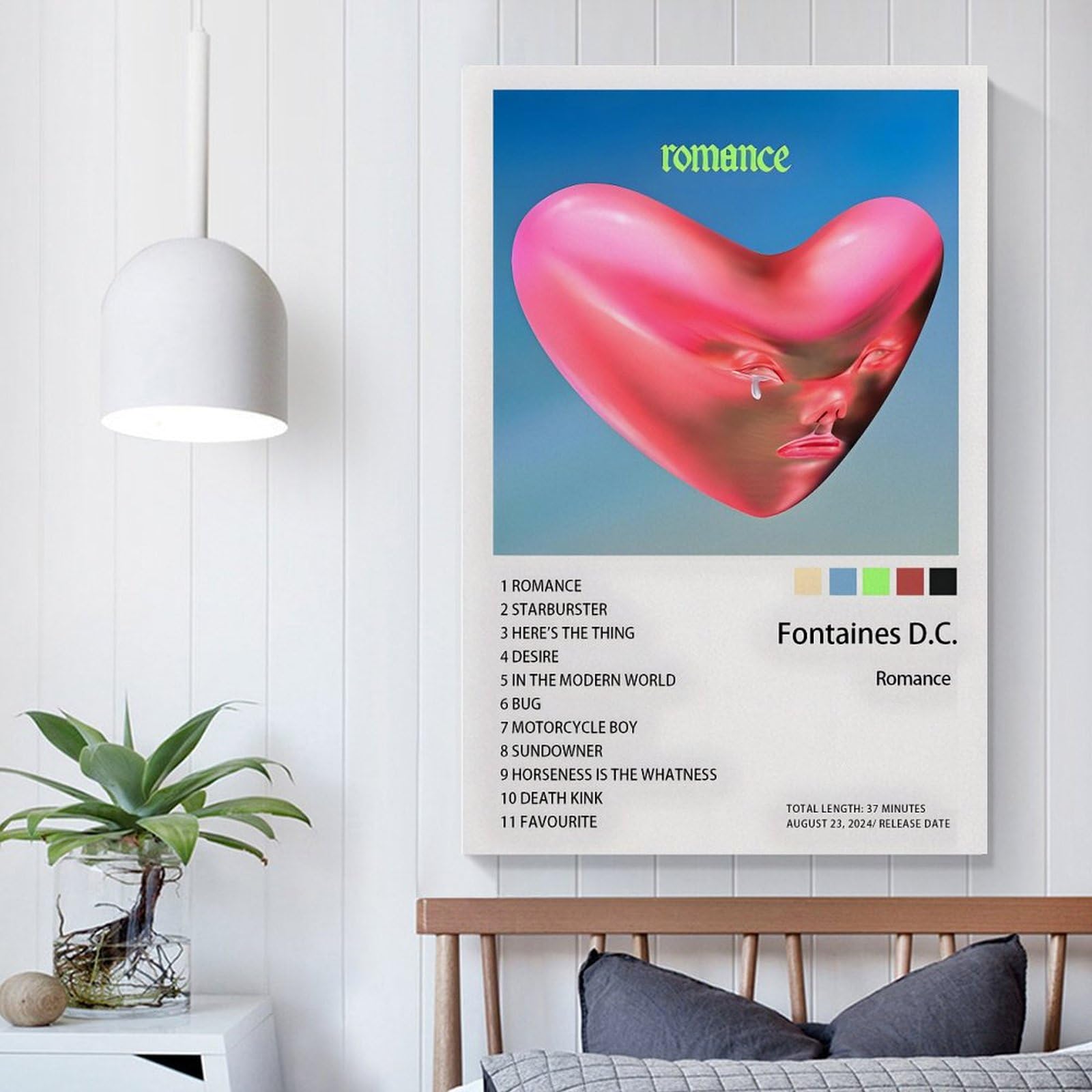 Poster Toile Vintage Fontaines DC - Déco Murale Salon/Chambre - 30 X 45 Cm - Style Sans Cadre - 11