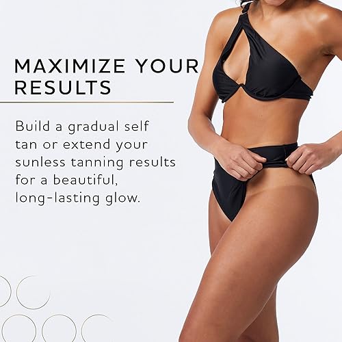 Miniatura 5 de Norvell Paquete de bronceado loción autobronceadora, 8,5 onzas líquidas + guante aplicador de bronceado sin rayas, loción hidratante prémium para