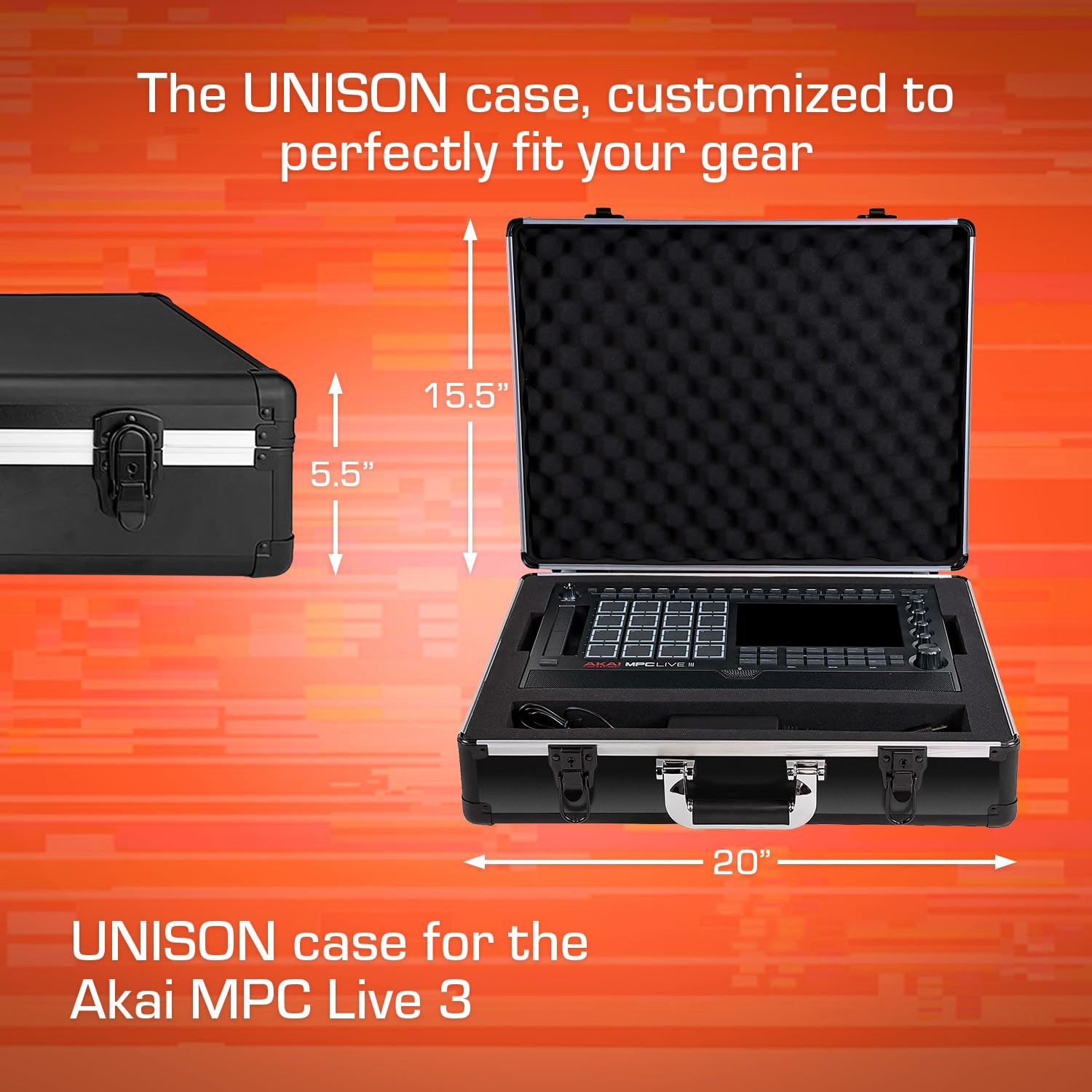 Amazon | アカイMPC Live 3用アナログケース-超軽量ユニソンハード
