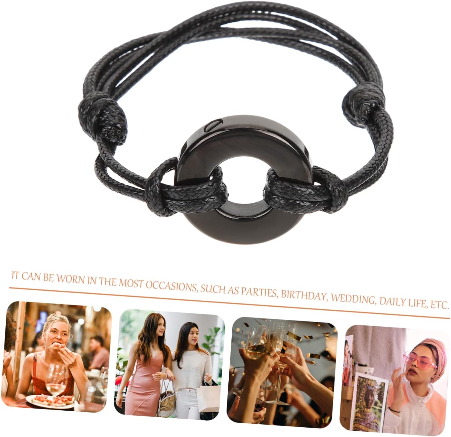 Gatuida 5pcs Ashes Urn Bracelet for Men and Women Cremation Wrist Chain Memorial Keepsake Jewelry for Ashes Hair Dried Flowers Elegant Design