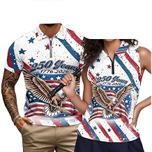INSTANTARTS Matching Couple Outfits Mens Golf Shirts Short Sleeve 1/4 Zip Up Athletic Top and Womens Golf Sleeveless Shirts