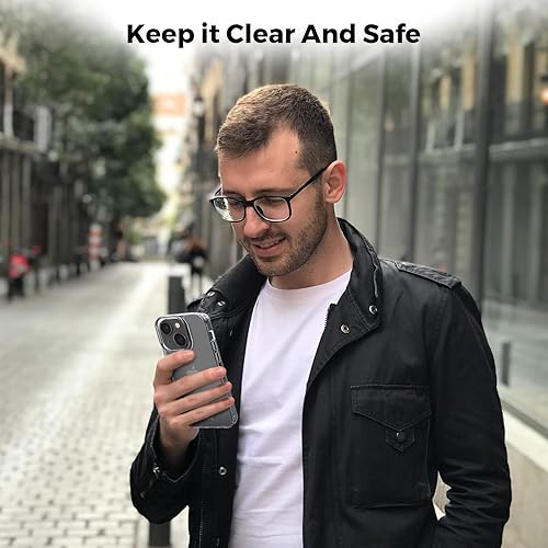 Miniatura 7 de MOTIVE Funda para iPhone 14 con clip para cinturón, a prueba de golpes y funda delgada con clip, no amarillenta para Apple  Transparente