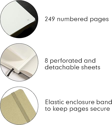 Vista 196 de LEUCHTTURM1917 - Cuaderno de tapa dura tamaño mediano A5-251 páginas numeradas para escribir y escribir en diario (Sol de raya, punteado)