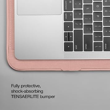 Incase ICON Sleeve with Woolenex - MacBook Air 13 inch M1, 2020, 2019, 2018 & MacBook Pro 13 inch 2019, 2018, 2017, 2016 Case - Fitted MacBook Case, Laptop Sleeve, Hard Cover, Durable (Blush Pink)