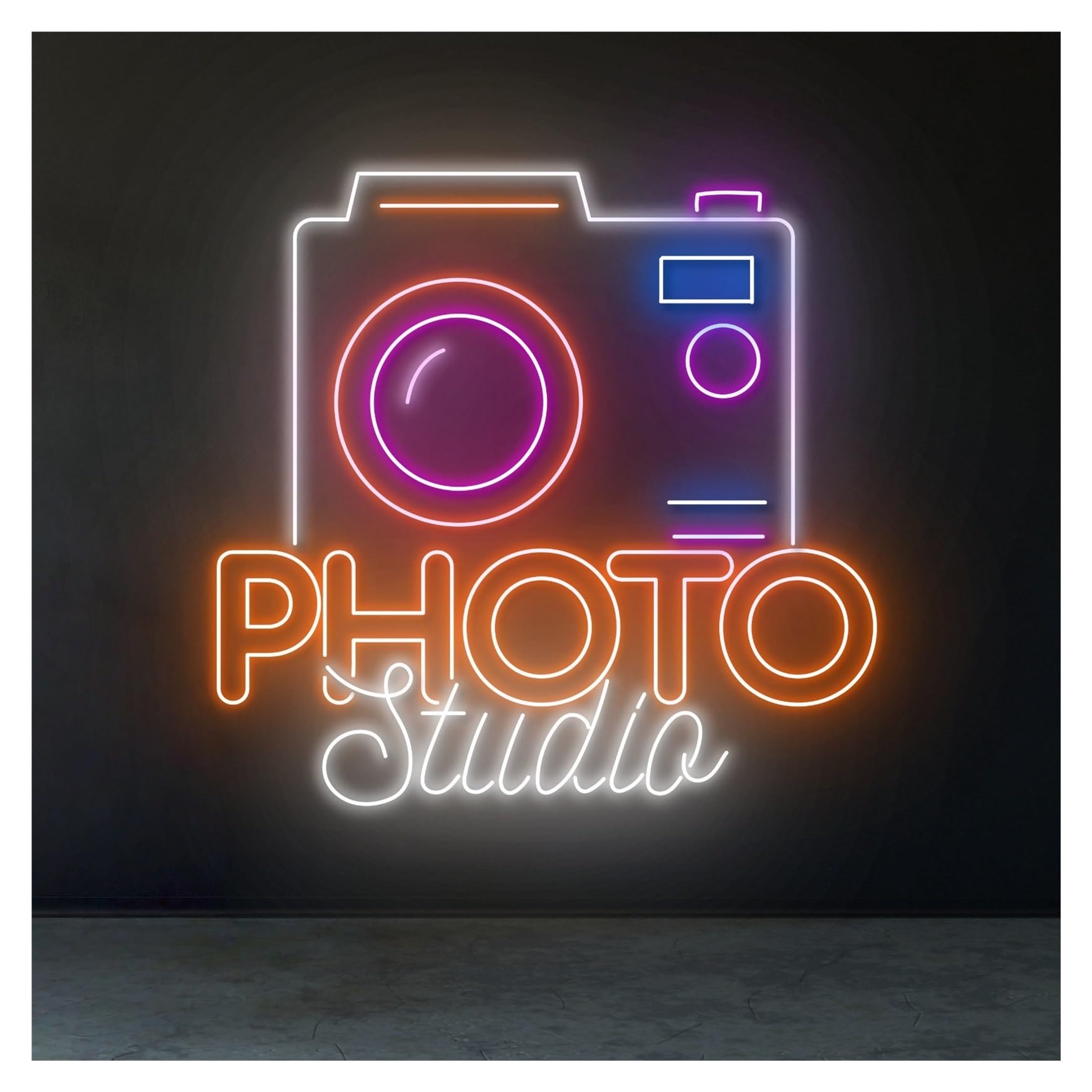 RONGCH Hanging Art Neon Signs Photo Studio Neon Sign, Suitable for Store Shop Decor with Dimmable 50cm