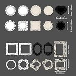 DREMISI 40 Pcs Vintage Scrapbooking Supplies Dentelle ScrapBook Paper Scrap Book Cutouts Flower Frame Cut out Papier décoratif Junk Journaling supplies Papeterie Esthétique Artisanat Supply(Lace & Fleur)