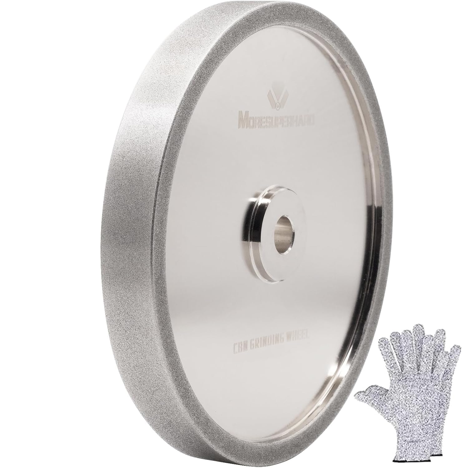 CBN Grinding Wheel 8 Inch 320 Grit, 8" x 1" Wide, 5/8" Arbor, Bench Grinder Wheel for Sharpening HSS, Lathe Tools, Chisels & Woodturning Tools, Fit 8-Inch Bench Grinders(320 Grit)