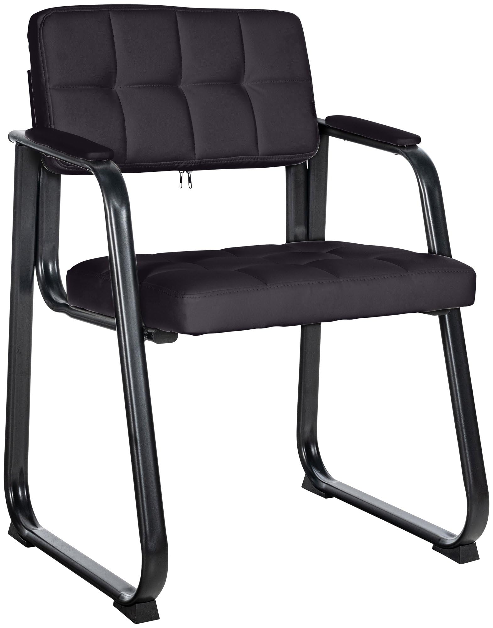 Sedia Visitatore Canada B Similpelle Nero