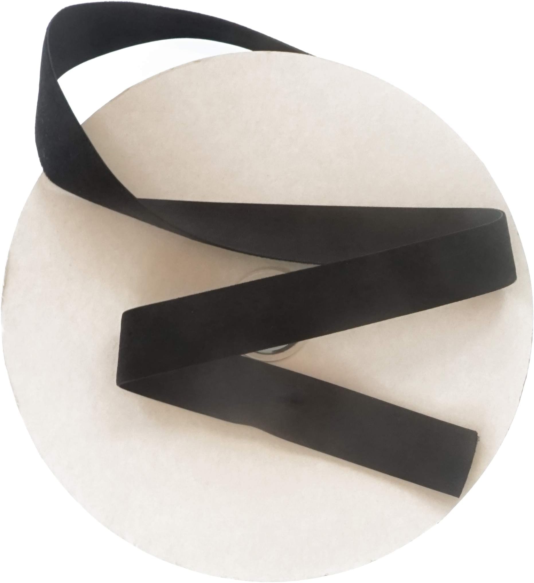 1 Inch Black Velvet Ribbon. Huge 25 Yards Roll.Single Face Spool by Drency Ribbons
