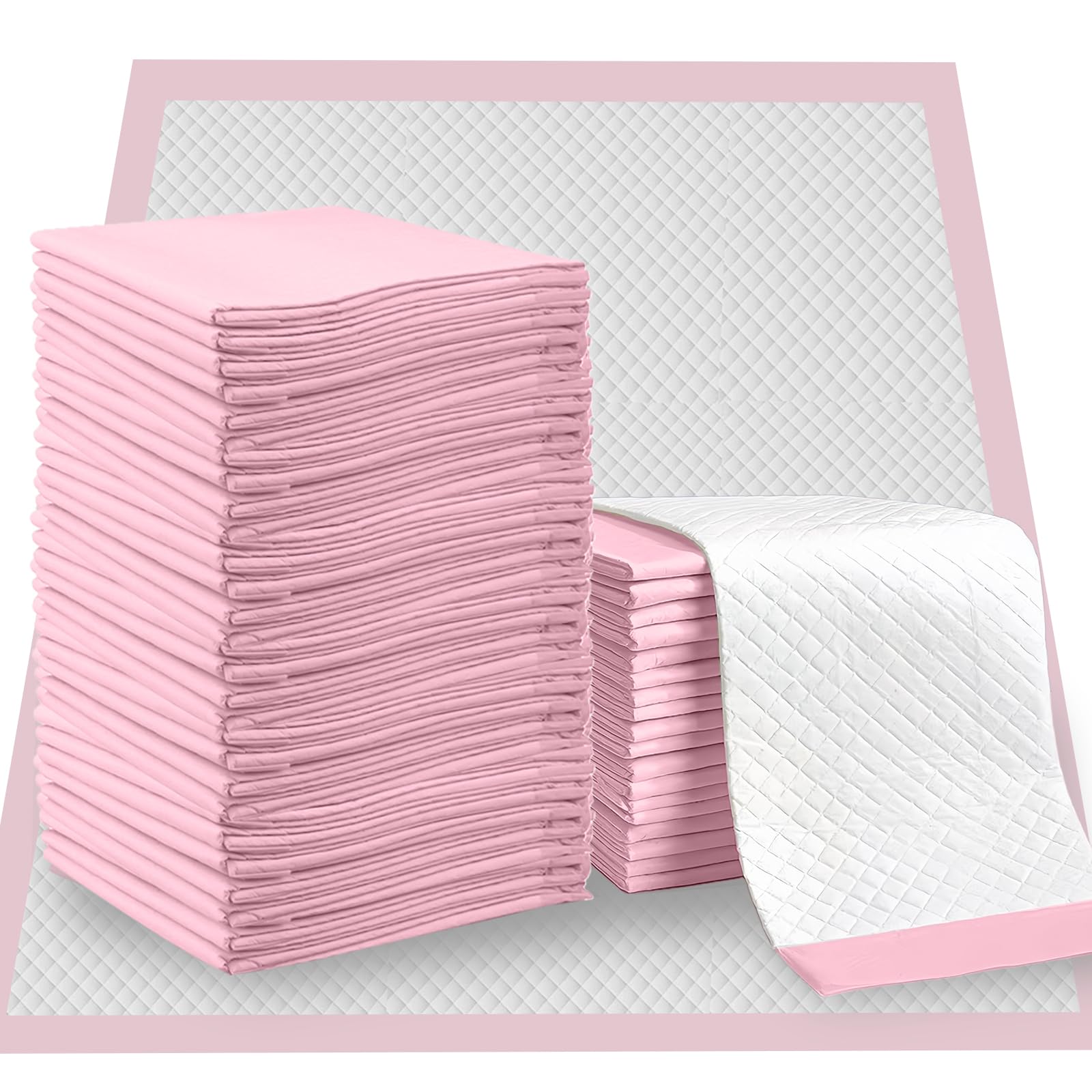 Disposable Changing Pad Liners (50 Pack), Baby Incontinence Diaper UnderPads 18"x 24" Extra Large & Super Sof t & Thick, Ultra Absorbent & Waterproof - Covers Any Surface for Baby Diaper Changes ﻿
