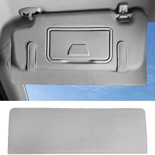 Estensore parasole per auto, polarizzato, antiriflesso, per auto, furgoni e SUV, estensione universale per parabrezza con protezione UV, parasole per finestrino laterale per conducente o passeggero - 1
