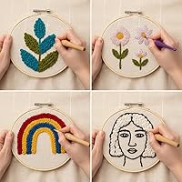 Vista 2 de Monks - Tela de aguja perforadora de tela, 60 pulgadas de ancho, 1 yarda de largo, 100% algodón para hacer alfombras y marcos, tejedores o tela