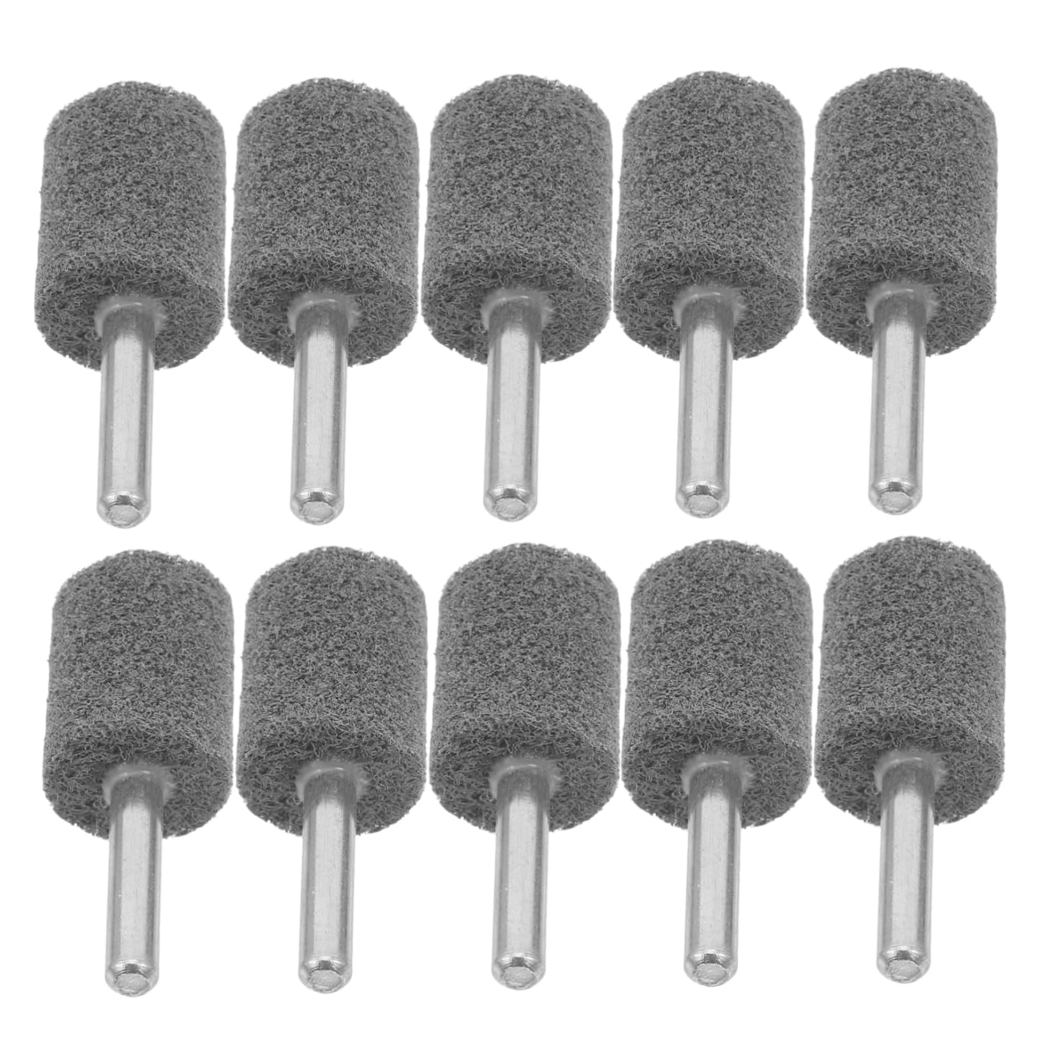 10pcs Nylon Fiber Grinding Heads Shaft Mounted Buffing Kit for Drill Rotary Tools Versatile Polishing Grinding and Sanding
