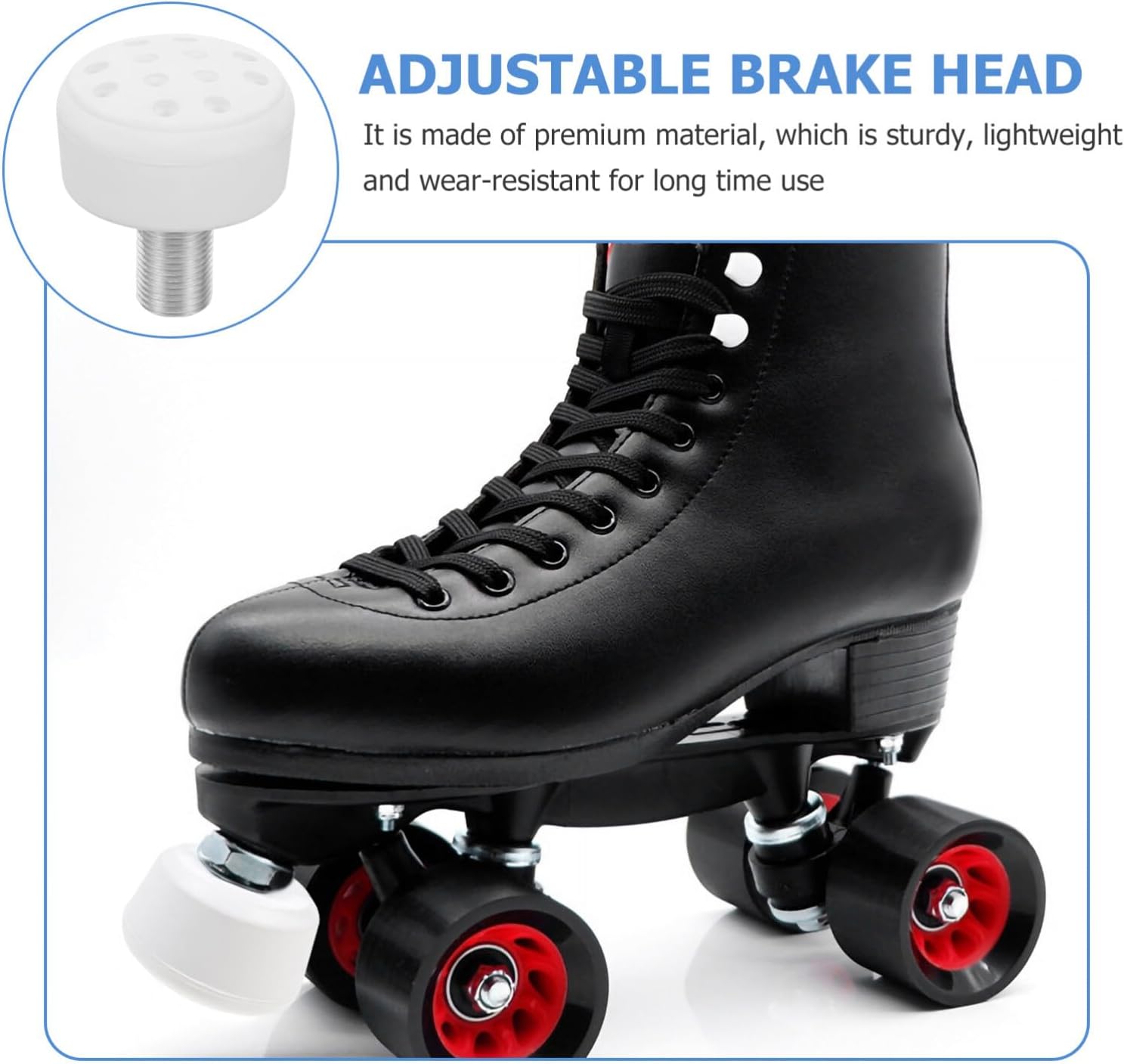 Toddmomy Professional Toe Stops for Roller Skates Small Stoppers for Skates Sturdy Braking Block Comfortable Grip